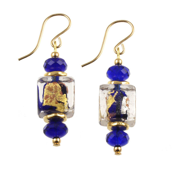 SE-1108 Earring Cube Rhapsody In Blue