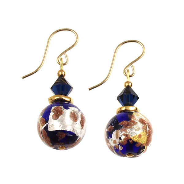 SE-1111 Earring 12mm Round Rhapsody In Blue