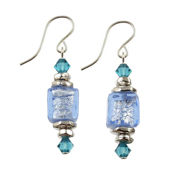 SE-1201B Earring 8mm Cube Confetti