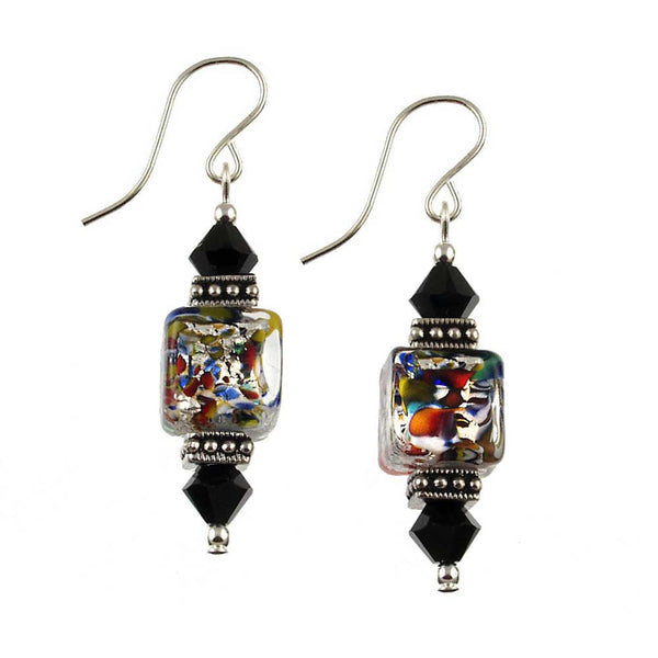 SE-1258 Earring Cube Klimt