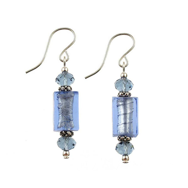 SE-1268 Earring Rectangle Monterey Breeze