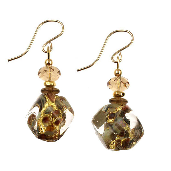 SE-1285 Earring Pebble Gold Mine
