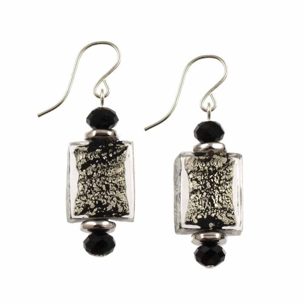 SE-271 Earring Rectangle Midnight Magic