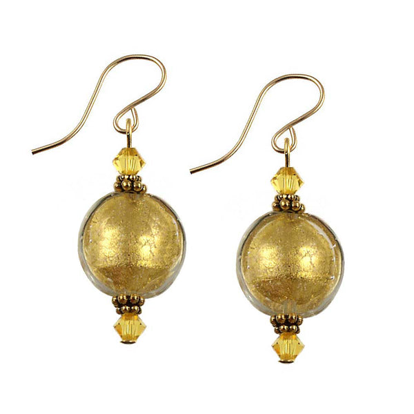 SE-371 Earring Lentil Gold Rush