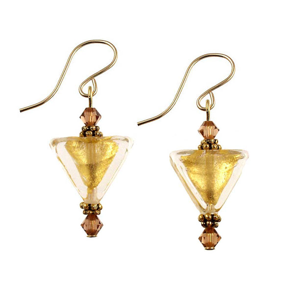 SE-373 Earring Triangle Gold Rush