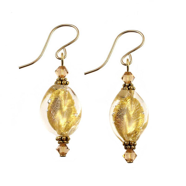 SE-374 Earring Twist Gold Rush