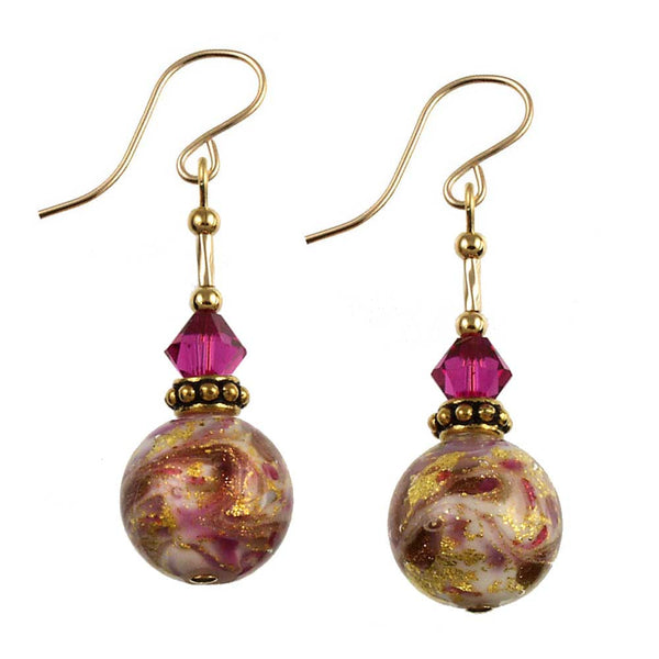 SE-37 Earring Round Portofino Pink