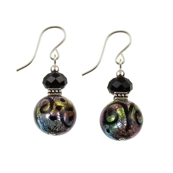 SE-493 Earring Round Peacock
