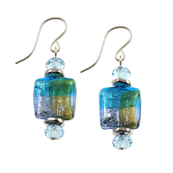 SE-65 Earring 13mm Pillow Square Laguna Niguel