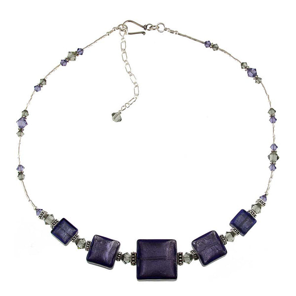 SN-155 Necklace Square Plum Gorgeous