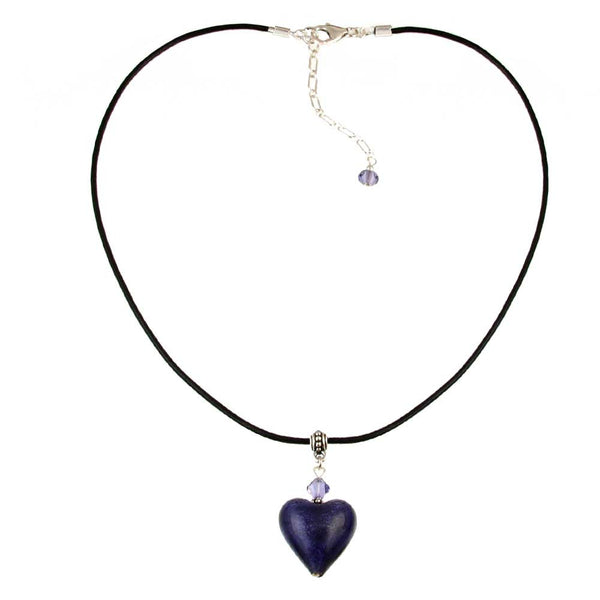 SN-158 Pendant Heart Plum Gorgeous