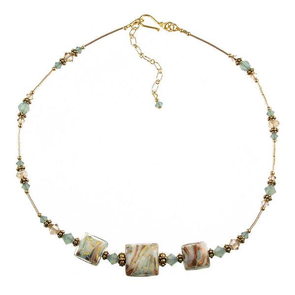 SN-15 Necklace Square Enchanted Evening