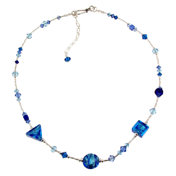 SN-535 Necklace Cobalt Swirl