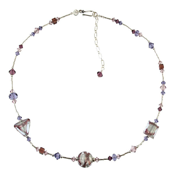 SN-540 Necklace Amethyst Swirl