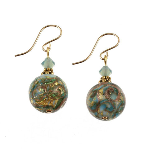 SE-1000 Earring Round Ocean Currents