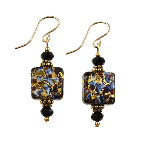 SE-1090 Earring Square Byzantine Beauties