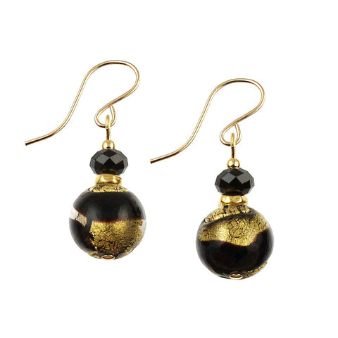 SE-1283 Earring Round Golden Shadow