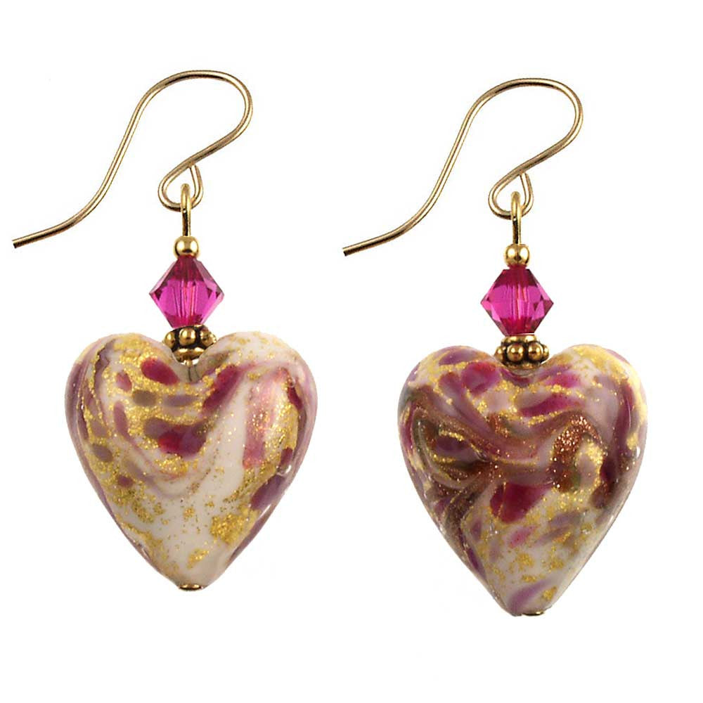 SE-25 Earring 20mm Heart Portofino Pink