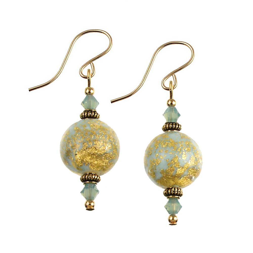 SE-549 Earring Round Pacific Opal