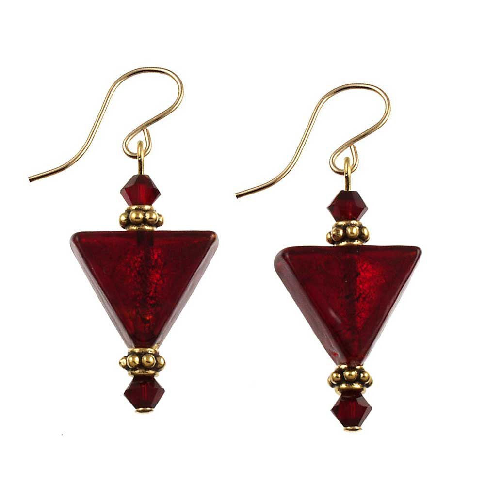 SE-815 Earring Triangle Red Delicious