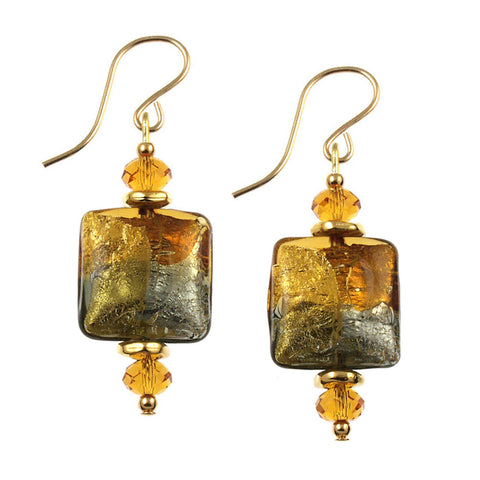 SE-87 Earring 16mm Square Autumn In New York